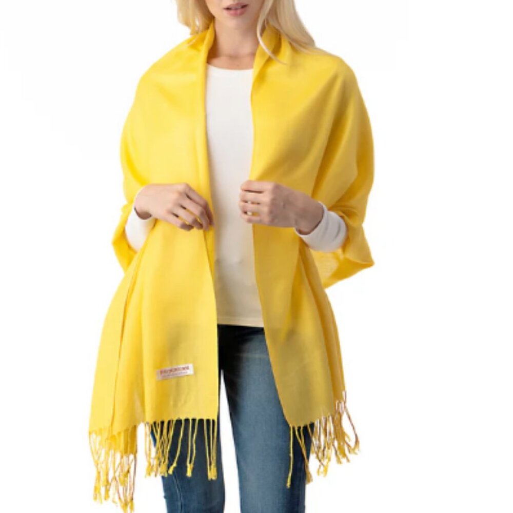 Pashmina Shawl in Yellow